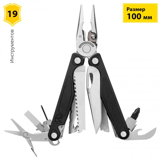 Мультитул LEATHERMAN CHARGE PLUS BLACK с нейлоновым чехлом 832513 Мультитул LEATHERMAN CHARGE PLUS BLACK с нейлоновым чехлом 832513