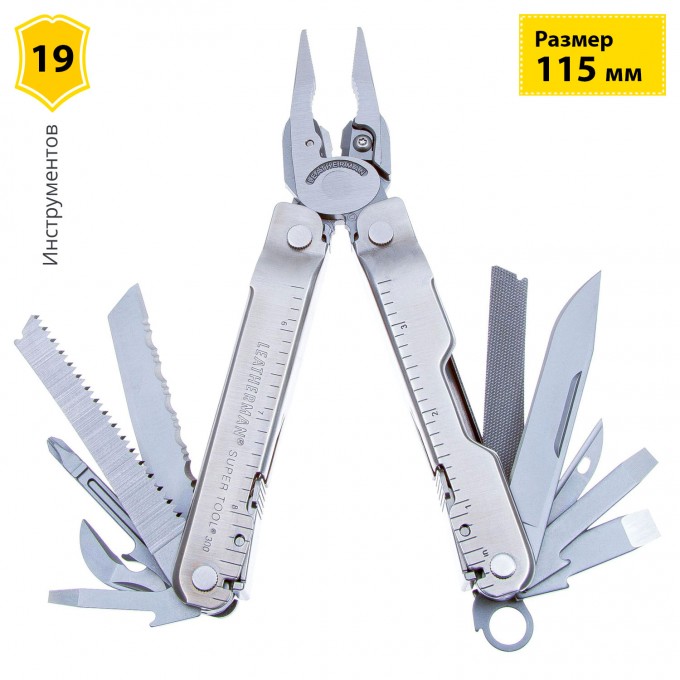 Мультитул LEATHERMAN SUPER TOOL 300 STAINLESS с нейлоновым чехлом 831181 Мультитул LEATHERMAN SUPER TOOL 300 STAINLESS с нейлоновым чехлом 831181