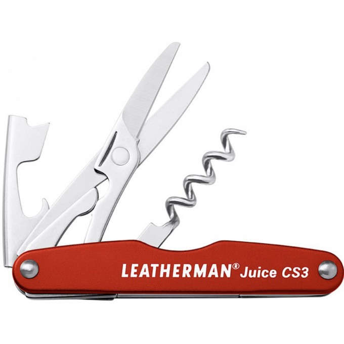Мультитул LEATHERMAN JUICE CS3 CINNABAR ORANGE 832369 Мультитул LEATHERMAN JUICE CS3 CINNABAR ORANGE 832369
