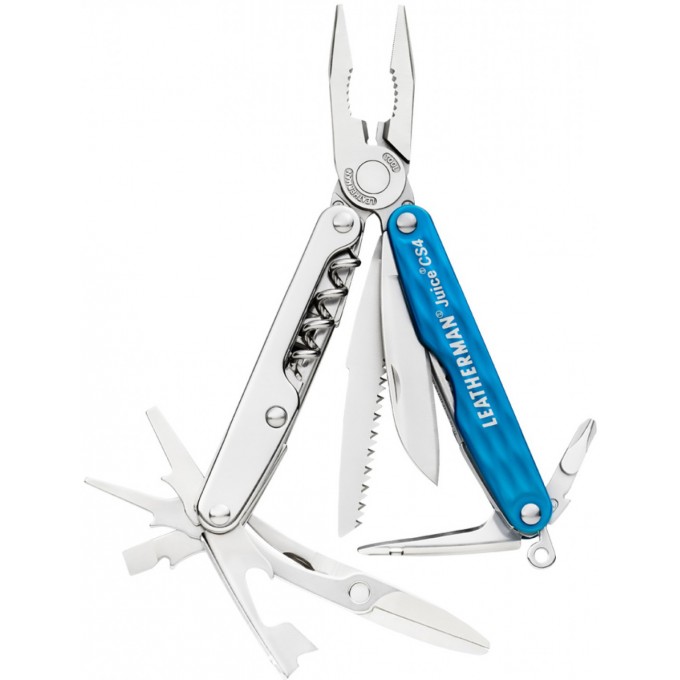 Мультитул LEATHERMAN JUICE CS4 COLUMBIA BLUE в подарочной упаковке 831986 Мультитул LEATHERMAN JUICE CS4 COLUMBIA BLUE в подарочной упаковке 831986