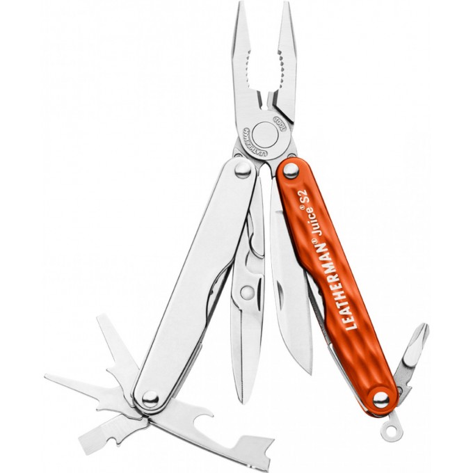 Мультитул LEATHERMAN JUICE S2 CINNABAR ORANGE 831941 Мультитул LEATHERMAN JUICE S2 CINNABAR ORANGE 831941
