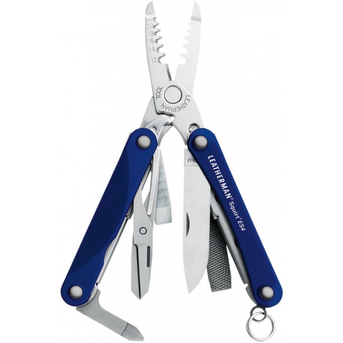 Мультитул LEATHERMAN SQUIRT ES4 BLUE в подарочной упаковке 831240 Мультитул LEATHERMAN SQUIRT ES4 BLUE в подарочной упаковке 831240